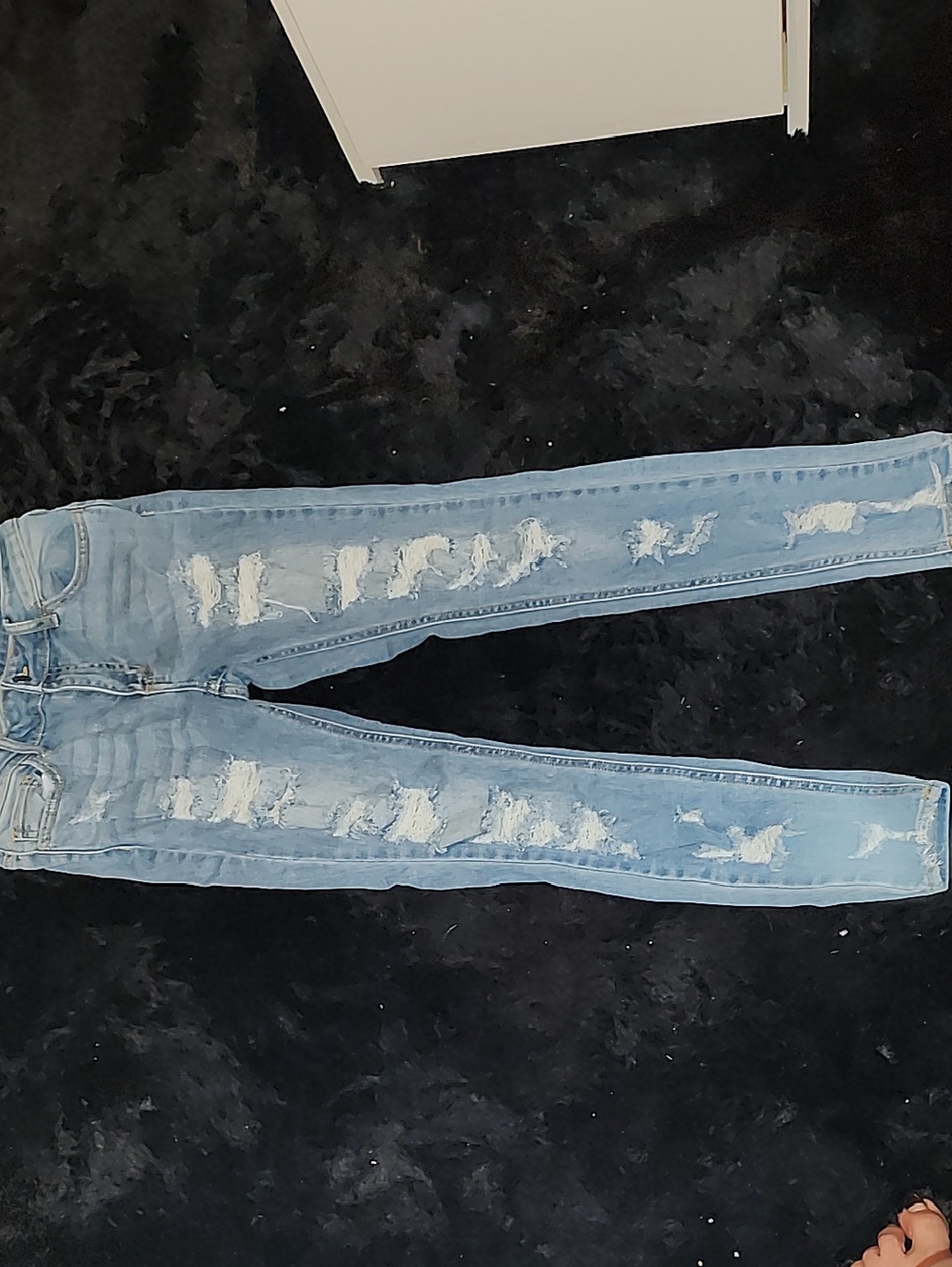 Cello Light Blue Distressed Skinny Jeans - Kids